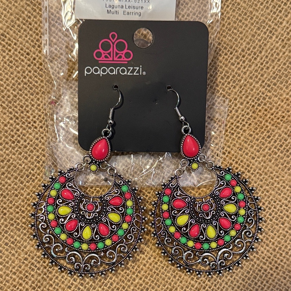 🌻 Paparazzi Laguna Leisure Multicolored Earrings NWT